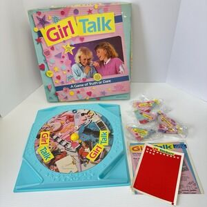 Vintage 1988 Girl Talk Truth or Dare Board Game W/Zits Nostalgic Girls Night